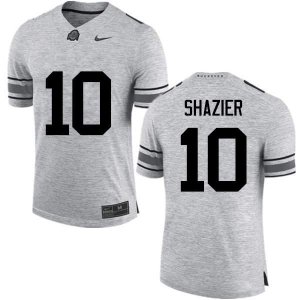 NCAA Ohio State Buckeyes Men's #10 Ryan Shazier Gray Nike Football College Jersey QRC7045LZ